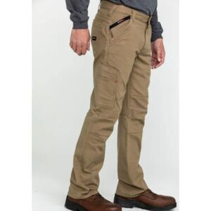 Ariat FR Work Pants Mens 44x25 Khaki M5 Slim Straight CAT2 Cordura Safety
